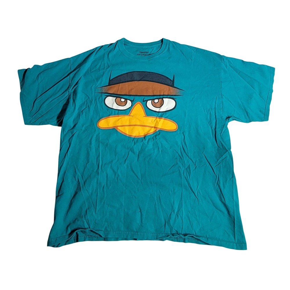 Disney Parks Perry the Platypus Phineas and Ferb Teal Graphic T-Shirt 2XL
